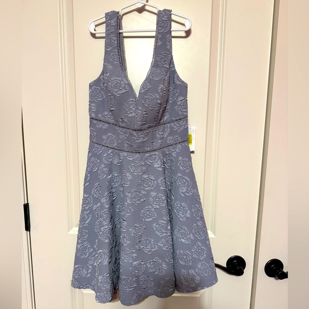 NWT JODI KRISTOPHER SEXY GRAY DRESS
